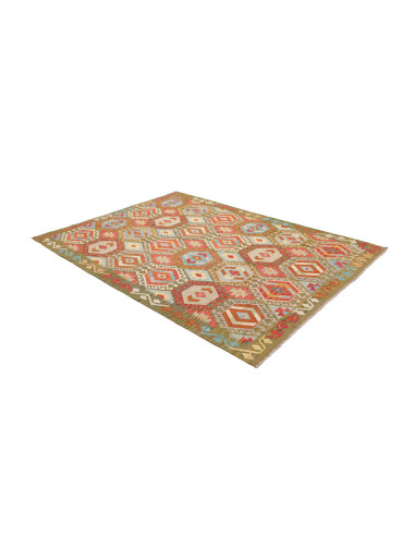 Hand Made Rug Kilim Afghanistan 180x246 Green T