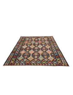 Hand Made Rug Kilim Afghanistan 177x252 Charcoa 2