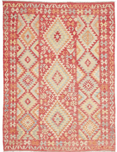 Hand Made Rug Kilim Afghanistan 184x241 Red Bei