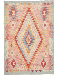 Hand Made Rug Kilim Afghanistan 109x157 Pink Bl