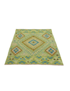 Hand Made Rug Kilim Afghanistan 101x147 Green T 2