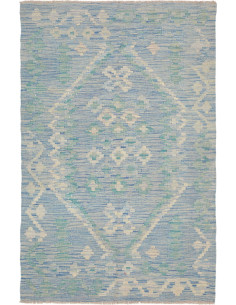 Hand Made Rug Kilim Afghanistan 99x154 Light Bl