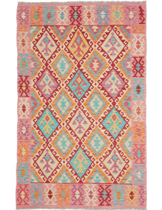 Hand Made Rug Kilim Afghanistan 124x195 Pink Re