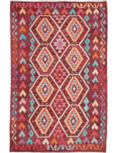 Hand Made Rug Kilim Afghanistan 123x187 Burgund