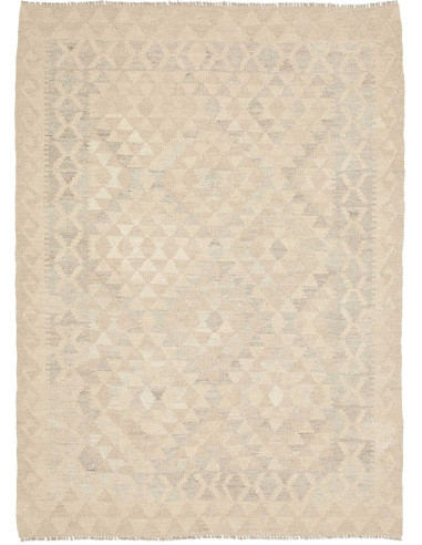 Hand Made Rug Kilim Afghanistan 134x181 Beige G