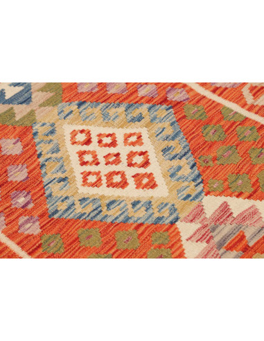 Hand Made Rug Kilim Afghanistan 104x198 Orange