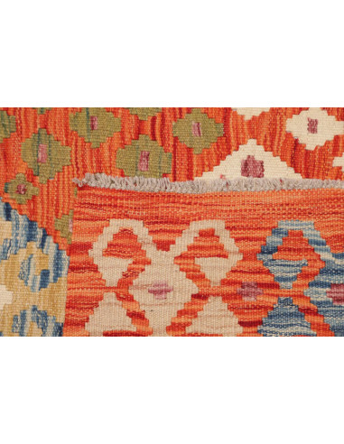 Hand Made Rug Kilim Afghanistan 104x198 Orange