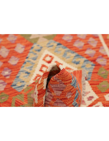 Hand Made Rug Kilim Afghanistan 104x198 Orange