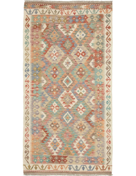 Tappeto Originale Kilim Afghanistan 103x199 Bei