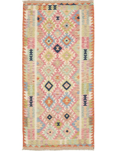 Tappeto Originale Kilim Afghanistan 99x204 Rosa