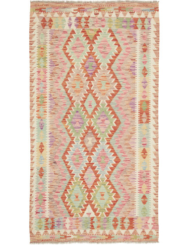 Hand Made Rug Kilim Afghanistan 105x193 Pink Mi