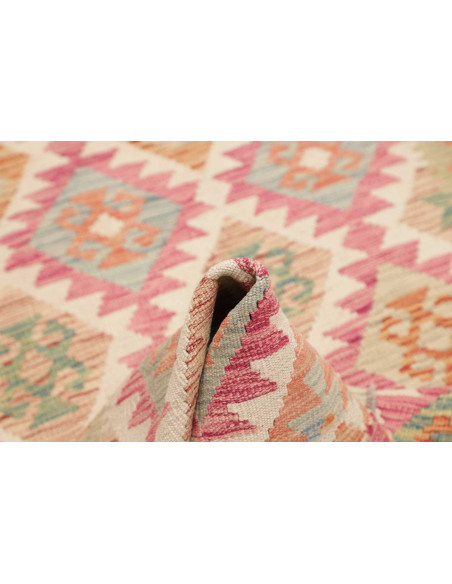 Tappeto Originale Kilim Afghanistan 99x198 Rosa