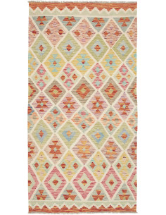 Hand Made Rug Kilim Afghanistan 105x202 Cream P