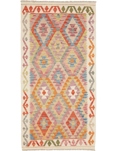 Tappeto Originale Kilim Afghanistan 102x200 Ara