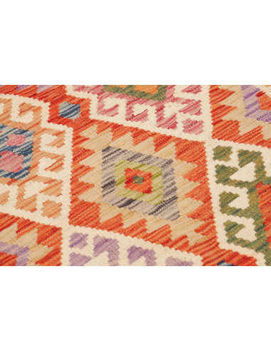 Hand Made Rug Kilim Afghanistan 95x202 Orange R