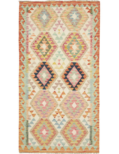 Tappeto Originale Kilim Afghanistan 100x192 Cre