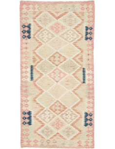 Tappeto Originale Kilim Afghanistan 98x191 Rosa