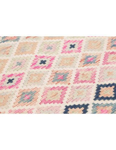 Hand Made Rug Kilim Afghanistan 105x191 Pink Bl