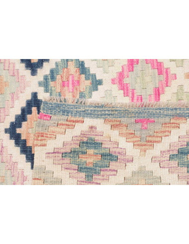 Hand Made Rug Kilim Afghanistan 105x191 Pink Bl
