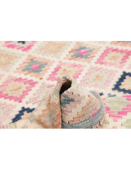 Hand Made Rug Kilim Afghanistan 105x191 Pink Bl