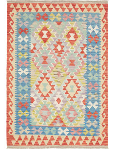 Hand Made Rug Kilim Afghanistan 120x175 Sky Blu