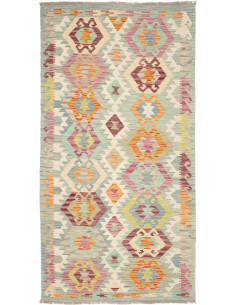 Hand Made Rug Kilim Afghanistan 99x200 Mint Blu