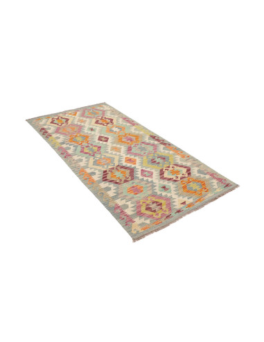Hand Made Rug Kilim Afghanistan 99x200 Mint Blu