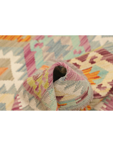 Hand Made Rug Kilim Afghanistan 99x200 Mint Blu