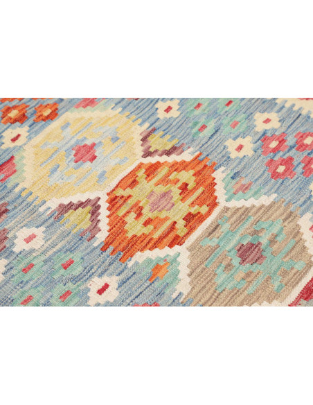 Hand Made Rug Kilim Afghanistan 100x147 Sky Blu