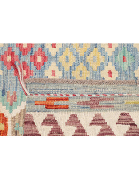 Hand Made Rug Kilim Afghanistan 100x147 Sky Blu