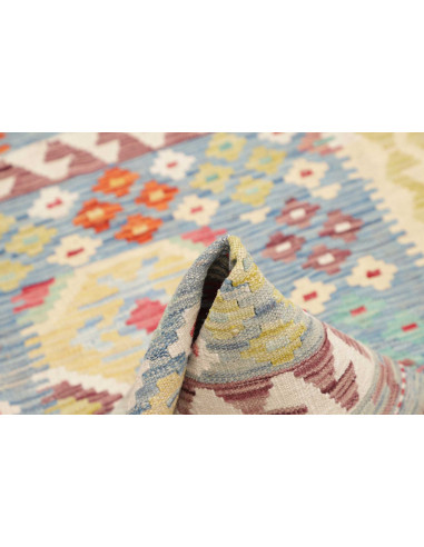 Hand Made Rug Kilim Afghanistan 100x147 Sky Blu