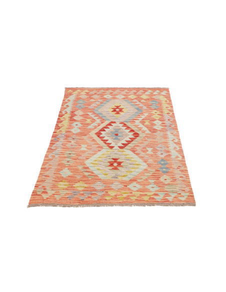 Hand Made Rug Kilim Afghanistan 89x147 Terracot