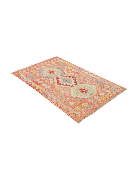 Hand Made Rug Kilim Afghanistan 89x147 Terracot