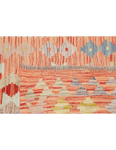 Hand Made Rug Kilim Afghanistan 89x147 Terracot