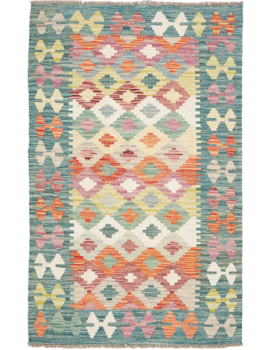Hand Made Rug Kilim Afghanistan 94x156 Petrol B