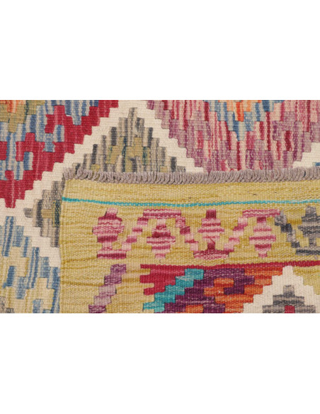 Hand Made Rug Kilim Afghanistan 100x145 Beige M