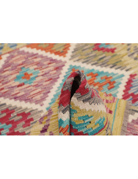 Hand Made Rug Kilim Afghanistan 100x145 Beige M