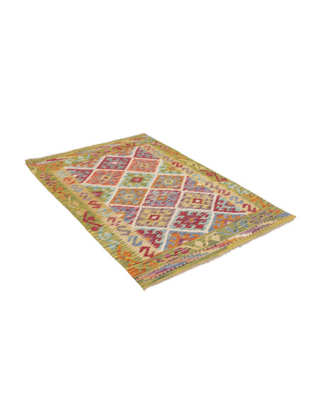 Hand Made Rug Kilim Afghanistan 105x151 Green M