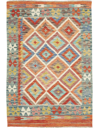 Tappeto Originale Kilim Afghanistan 105x151 Blu
