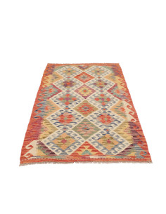 Hand Made Rug Kilim Afghanistan 95x196 Orange M 2