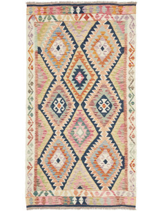 Hand Made Rug Kilim Afghanistan 100x189 Navy Bl