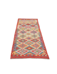 Hand Made Rug Kilim Afghanistan 78x242 Red Beig 2