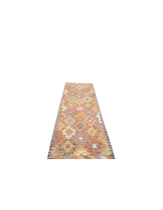 Hand Made Rug Kilim Afghanistan 82x299 Light Ye 2