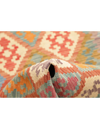 Hand Made Rug Kilim Afghanistan 77x296 Blue Ora