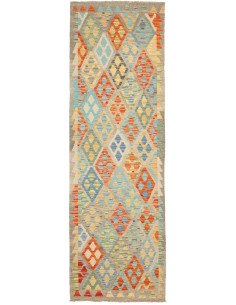 Hand Made Rug Kilim Afghanistan 75x240 Grey Mul