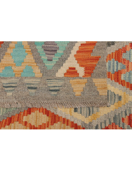 Hand Made Rug Kilim Afghanistan 75x240 Grey Mul