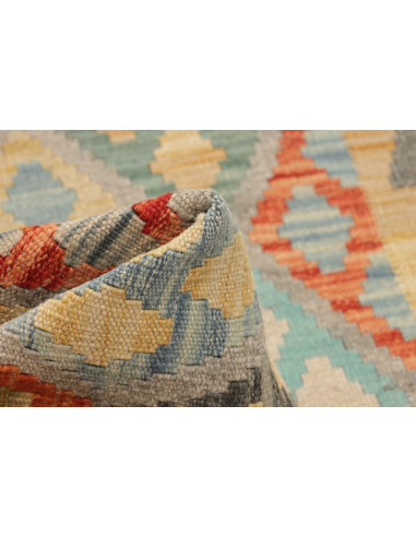 Hand Made Rug Kilim Afghanistan 75x240 Grey Mul