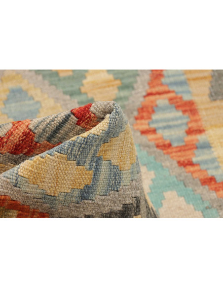 Hand Made Rug Kilim Afghanistan 75x240 Grey Mul