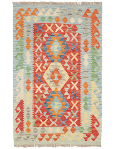 Hand Made Rug Kilim Afghanistan 82x132 Light Bl