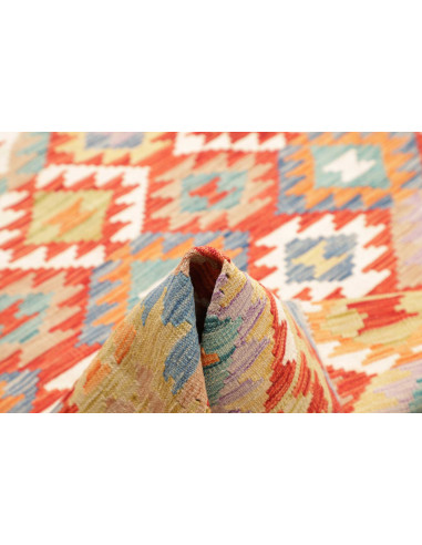 Hand Made Rug Kilim Afghanistan 180x244 Red Ora